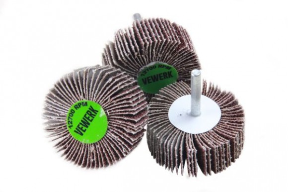 Lamellenwiel / slijpmoppen 60 mm K40 10 stuks